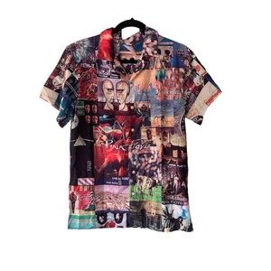 Pink Floyd men’s graphic short sleeve button down small NWOT